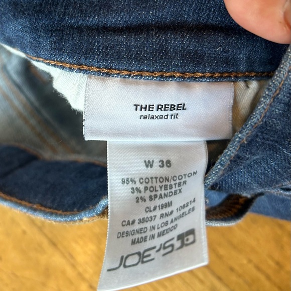 Joes Rebel Jeans Mens 36 x 32 Relaxed Fit Medium Wash 100% Cotton - Picture 4 of 6